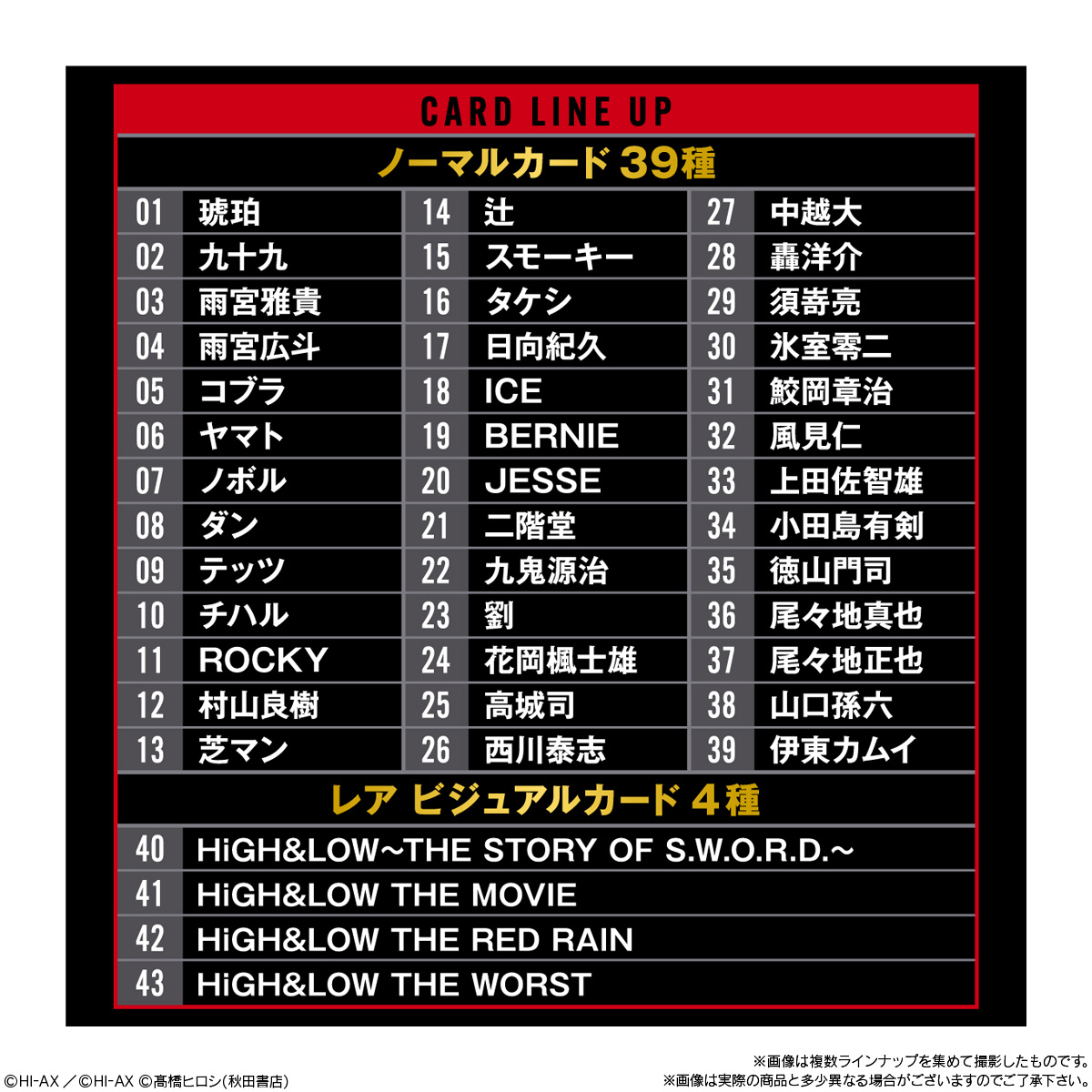 BOX〕バンダイ HiGH＆LOW 10TH ANNIVERSARY ウエハース 20個入