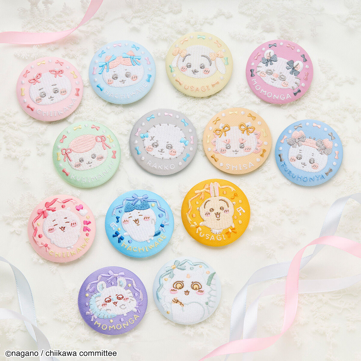 BOX〕バンダイ ちいかわ 刺繍缶バッジビスケット2 12個入 ( 刺繍 缶