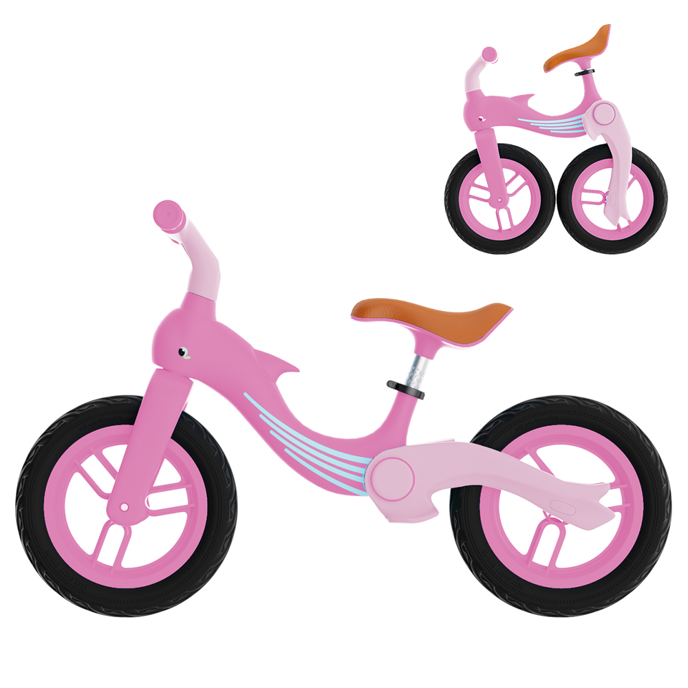 バランスバイク キックバイク 子供 折りたたみ 軽量 高さ調整可能 組立簡単 ペダルなし自転車 子供用自転車 キッズバイク 二輪車 3歳 4歳 男の子  女の子