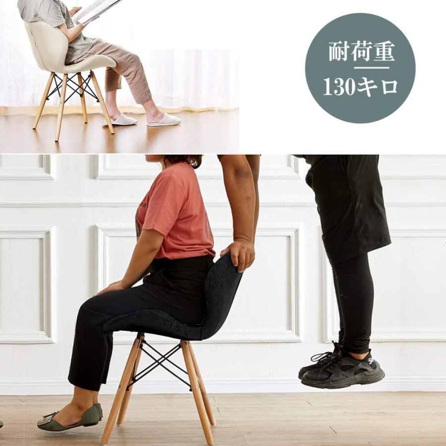 【ホワイト】ダイニングチェア 椅子 PUレザー座面 コンパクト 木脚 レーダー 楽天市場】【8/4 20時~ P5倍+最大2000円offクーポン】イームズ