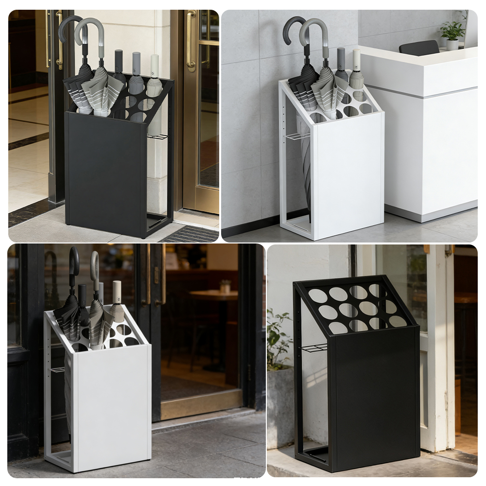 傘立て おしゃれ シンプル スリム 北欧 大容量 12本収納 スチール 倒れ