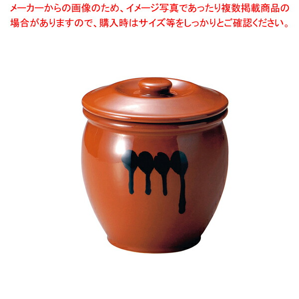 【まとめ買い10個セット品】陶器 蓋付半胴かめ 1号 1.8L :set 7 0267 1201:厨房卸問屋名調