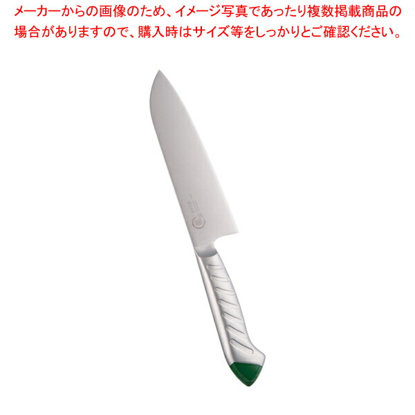 【まとめ買い10個セット品】龍治 ステンカラー 三徳 17cm グリーン【人気 おすすめ 業務用 販売 通販】 :set 6 0270 0604:厨房卸問屋名調