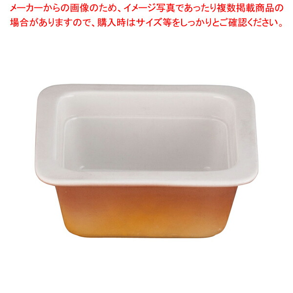 【まとめ買い10個セット品】ロイヤル陶器製 角ガストロノームパン PC625 16 1/6 カラー :set 2 1092 0802:厨房卸問屋名調