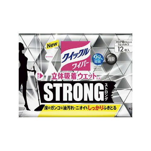 Yahoo! Yahoo!ショッピング(ヤフー ショッピング)【まとめ買い10個セット品】花王 クイックルワイパー 359087 12枚強力な拭き取りパワーの「ストロング」。