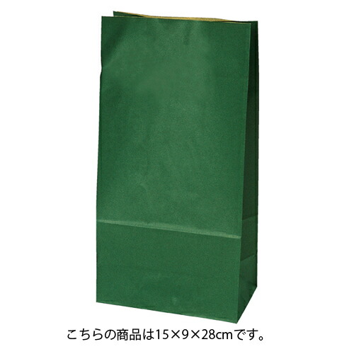 【まとめ買い10個セット品】カラー無地 グリーン 15×9×28 1000枚 :set exp 61 305 16 6:厨房卸問屋名調