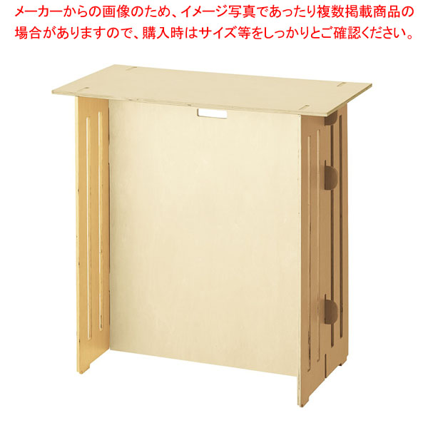 【まとめ買い10個セット品】木製簡易テーブル 長方形タイプ H90cm