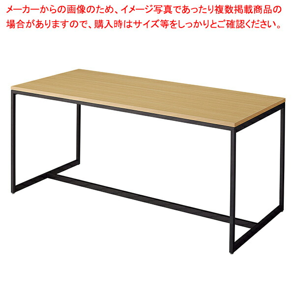 【まとめ買い10個セット品】スチール脚大型テーブル W180cm ブラック脚 エクリュ :216 0422649 101:厨房卸問屋名調