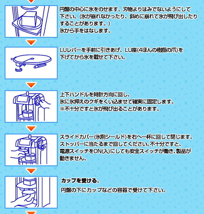 日本製 メーカー保証1年間 初雪 業務用カき氷器 電動 ブロック