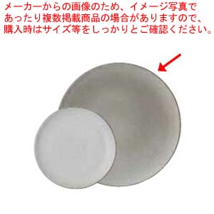 【まとめ買い10個セット品】和食器 炭化土塗分(グレー) 丸プレートM 37K373 03 まごころ第37集 :set kak 117388:厨房卸問屋名調