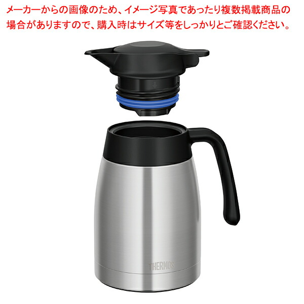 【まとめ買い10個セット品】サーモス ステンレスポット SBK(ステンレスブラック) TTC 2000(2.0L) :003 0435504 101:厨房卸問屋名調