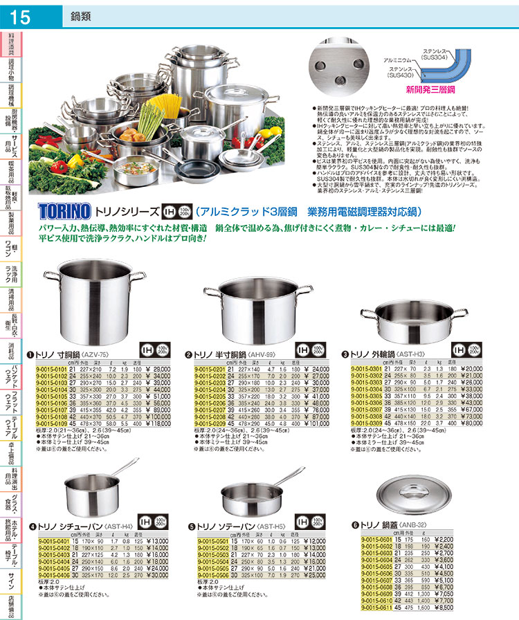 トリノ 鍋蓋 36cm用 - 調理器具