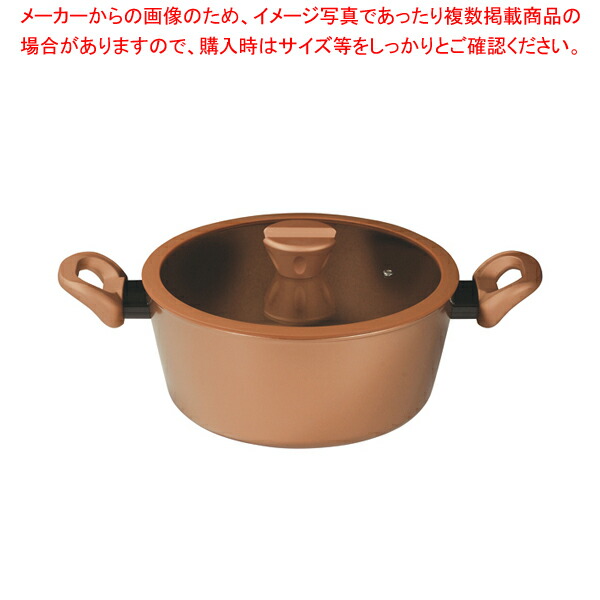 【まとめ買い10個セット品】VISIONS GOLD Coating IH対応シチューポット24cm :204 0425360 101:厨房卸問屋名調