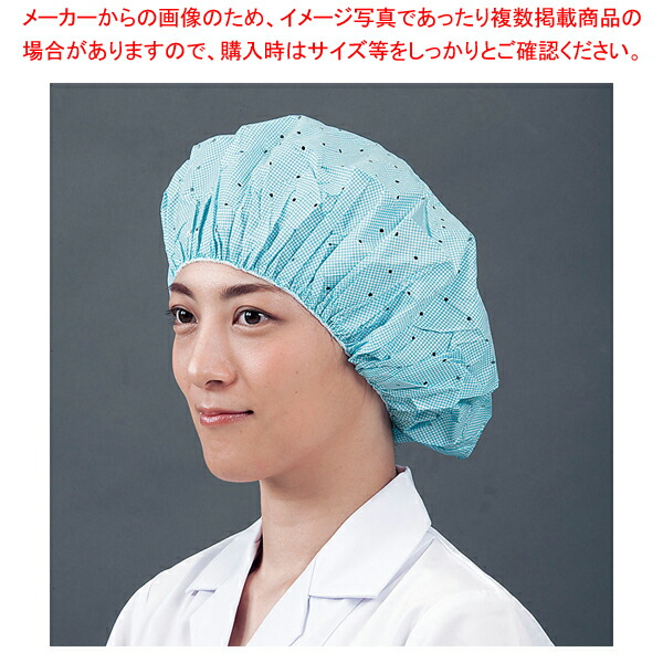 つくつく帽子(電石不織布) EL-102 L ブルー (100枚入)