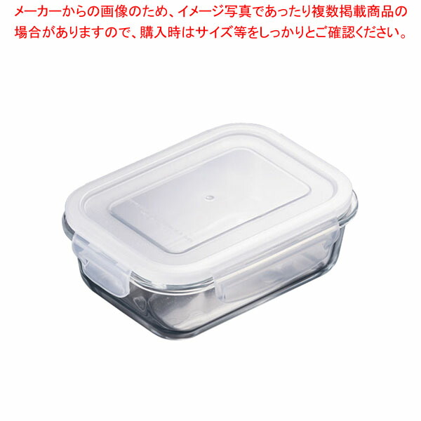 【まとめ買い10個セット品】耐熱ガラス保存容器 長方形 4328 1040ml :001 0418506 101:開業プロ メイチョー