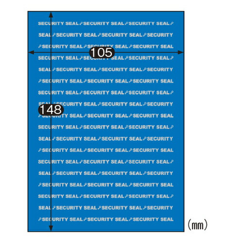 【まとめ買い10個セット品】ヒサゴ 貼った面に跡が残らない開封防止シール／テープ OP2433 ブルー 10枚