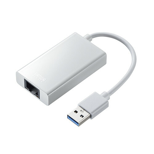 【まとめ買い10個セット品】サンワサプライ USB3.1-LAN変換アダプタ USB-CVLAN3W ホワイト 1個