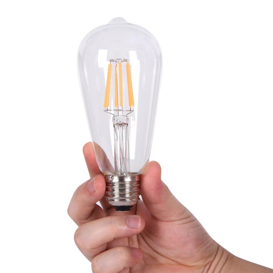 LED電球 60W形 E26口金 エジソン電球E26 T64 LEDフィラメント電球 LED