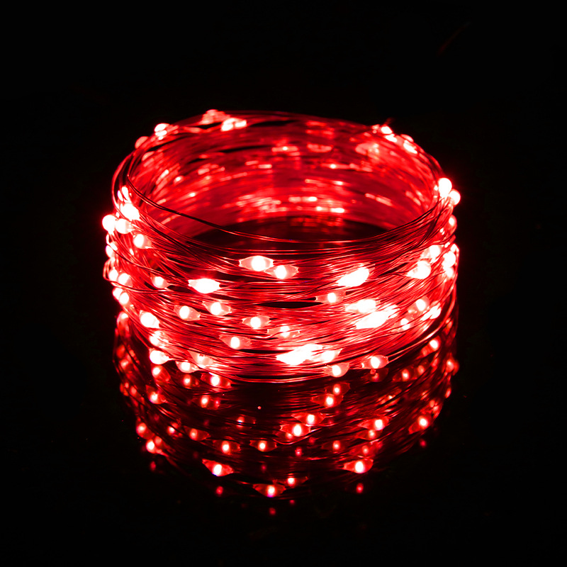 LEDイルミネーションライト ジュエリーライト 100球 10m 電池式 USB式