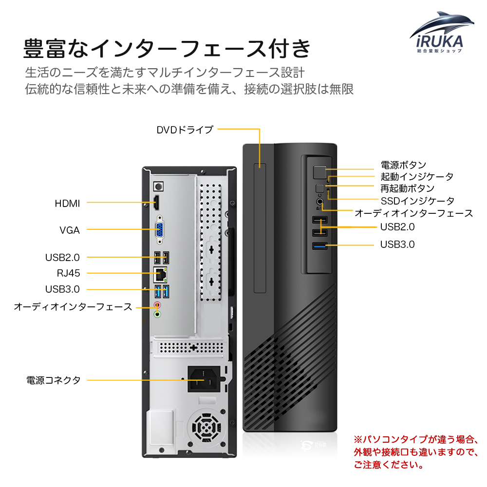 インテル（intel） デスクトップパソコン 新品 Windows11 DVDドライブ