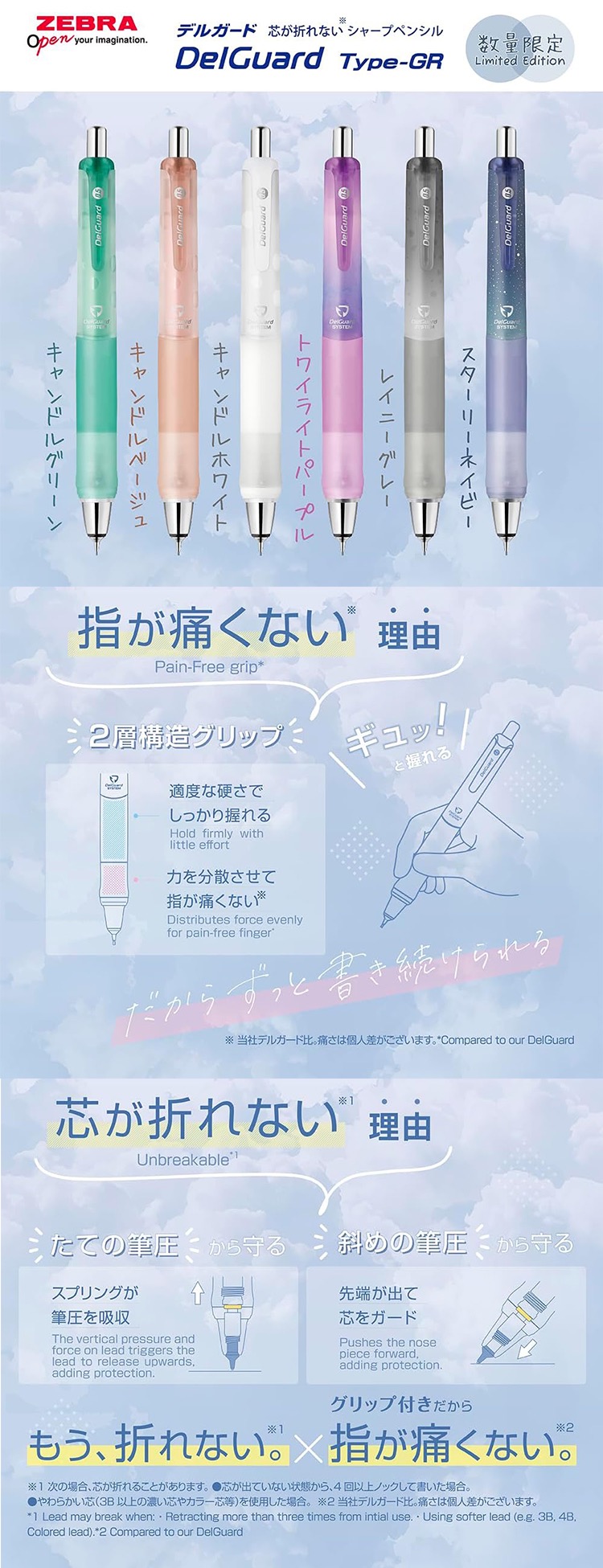 デルガード ゼブラ 限定 タイプGR リラクゼーションカラー シャープ