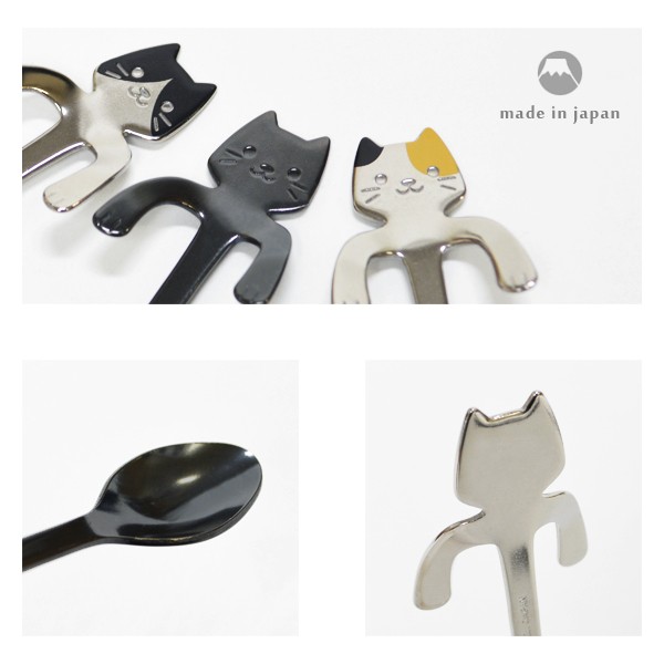 ルアマガ×3COINSコラボ猫スプーン全7色 ネコが尻尾でサカナを釣っただと!?』そう、ネコだから釣れるの