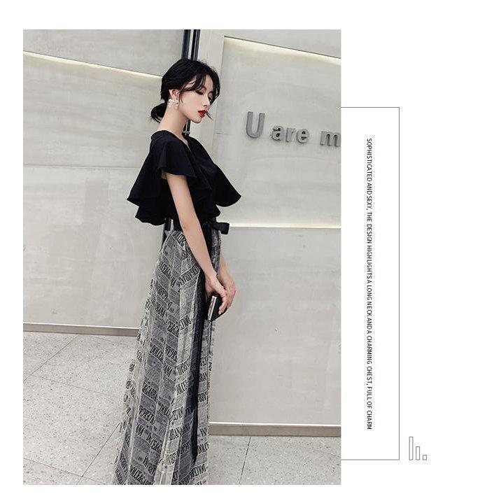 おしゃれパーティードレス ロング 黒 半袖 かっこいい 結婚式 お呼ばれ ドレス ロングドレス 演奏会 発表会 大きいサイズ フォーマル 個性的 二の腕カバー Zskamfwaal Storekonia Com