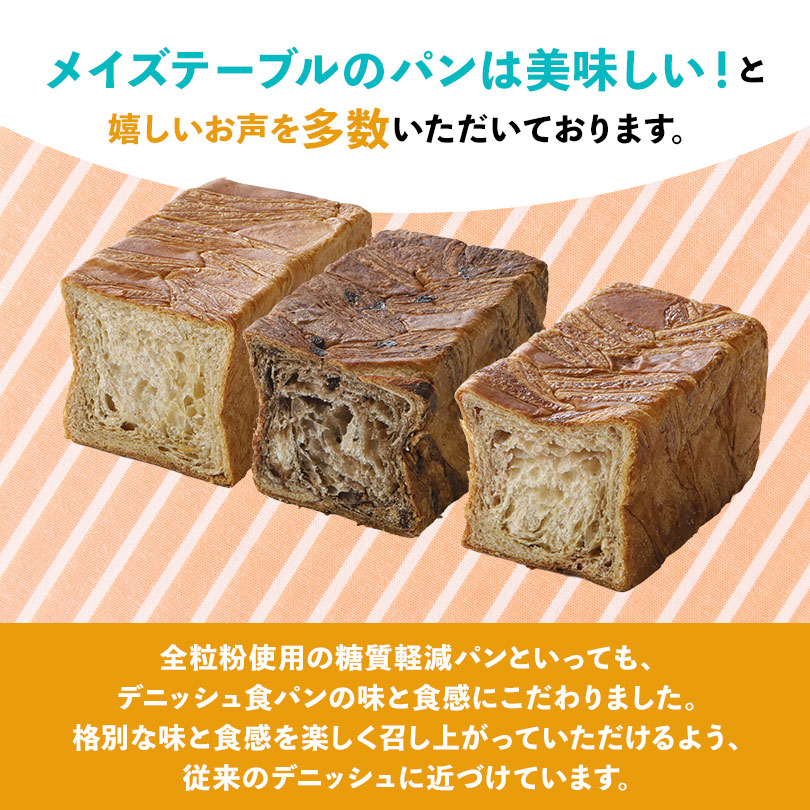 お中元 デニッシュ食パン 全粒粉 3本セット ...の詳細画像2
