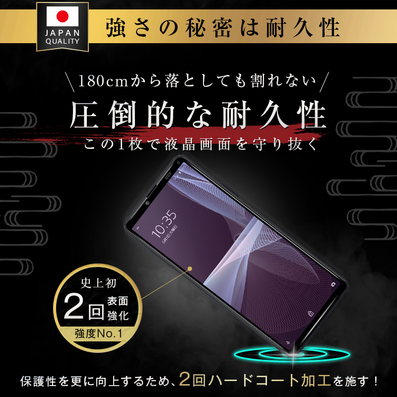 ヤマダモール | 【2枚セット】Xperia 10 III SOG04 強化ガラスフィルム