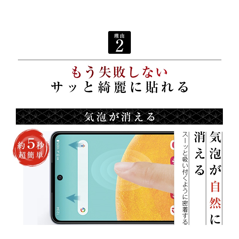 明誠 【2枚セット】Galaxy A52 5G SC-53B docomo 強化ガラス保護