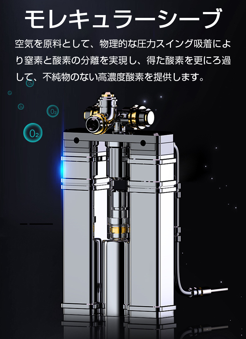 酸素濃縮器 酸素発生器 酸素 家庭用 酸欠対策 7L大流量 35~90％高濃度