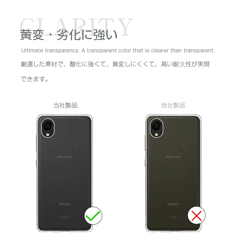 明誠 Galaxy A22 5G SC-56B docomo スマホケース TPU