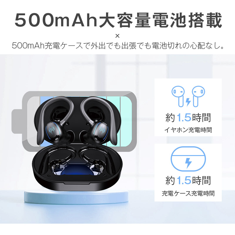 ワイヤレスイヤホン Bluetooth5.3 HiFi ステレオ 左右分離型 片耳/両耳モード ノイズキャンセリング 防水 Siri対応  iPhone/iPad/Android/Windows適用 小型 軽量 : 1287a1 : 明誠ショップ - 通販 - Yahoo!ショッピング