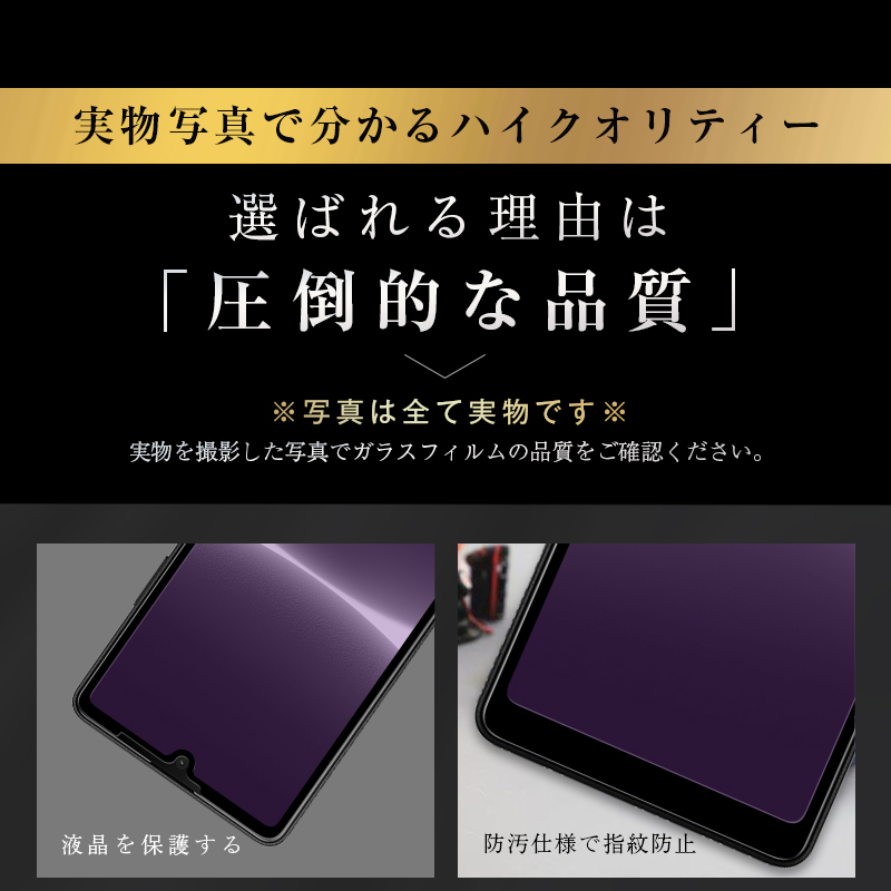 明誠 【2枚セット】Xperia Ace III SOG08 SO-53C A203SO ブルーライト