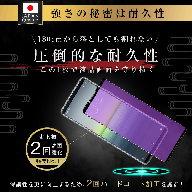 【2枚セット】Xperia 10 IV SO-52C/SOG07/A202SO ブルーライトカット 強化ガラス保護フィルム 3D 液晶画面保護ガラスシート Xperia 10 III スクリーンフィルム | 明誠 | 14