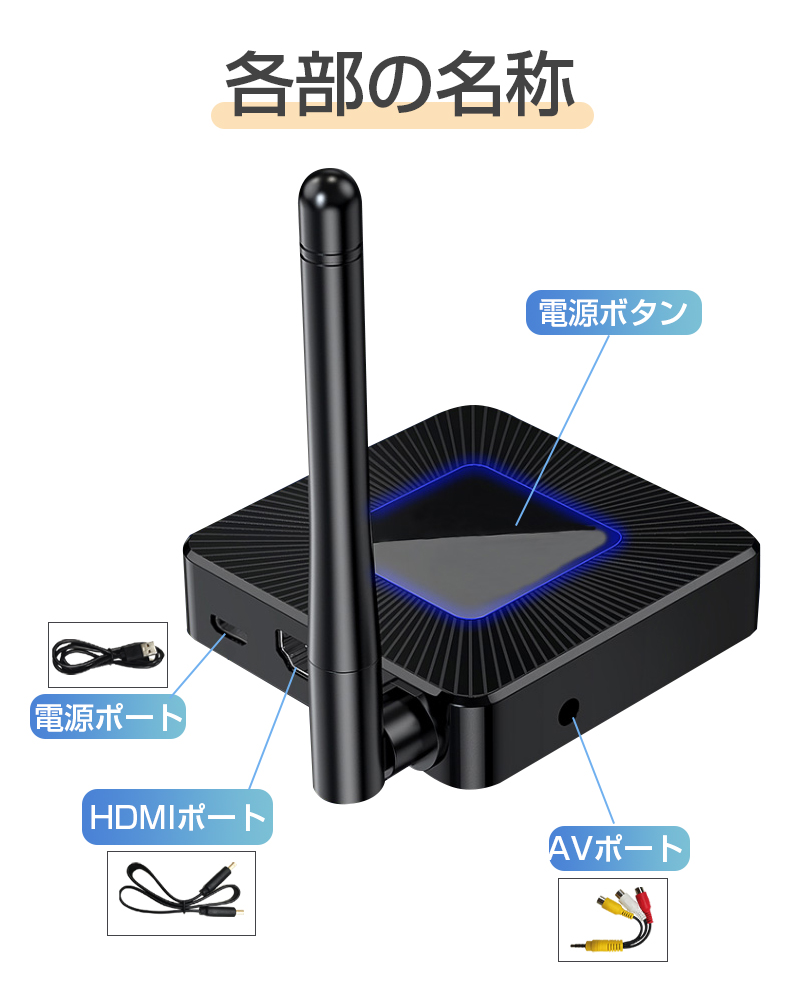 ミラーリング ミラーキャスト ワイヤレ受信機 HDMI ドングルレシーバー 接続簡単 ワイヤレスミラーリング 2.4G+5.8G無線LAN 1080P対応 高画質伝送｜meiseishop｜12