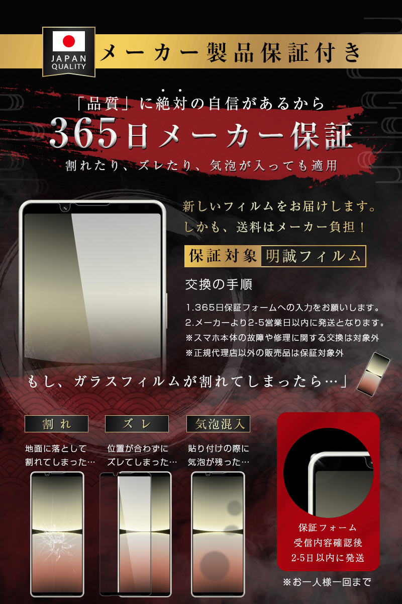 2枚セット】Xperia 5 IV ガラスフィルム SO-54C / SOG09 / XQ-CQ44 