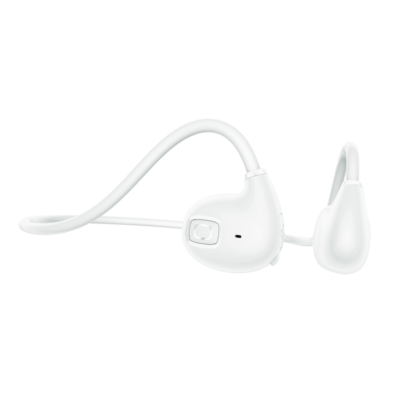 耳かけ用　ワイヤレス・Bluetoothイヤホン：ホワイト