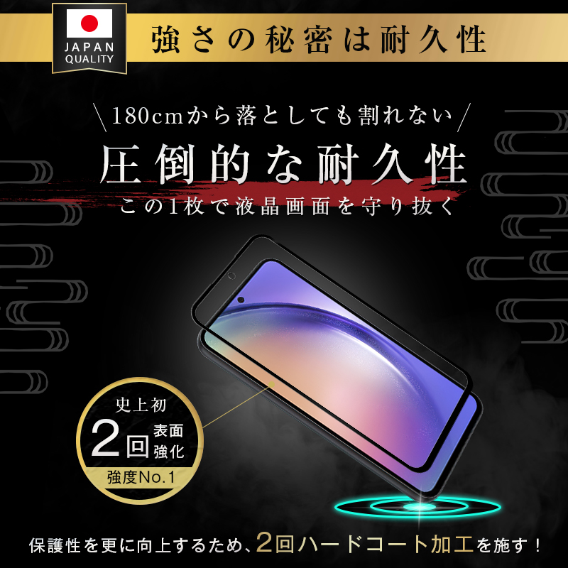 明誠 【2枚セット】Galaxy A54 5G SC-53D/SCG21 強化ガラスフィルム 3D