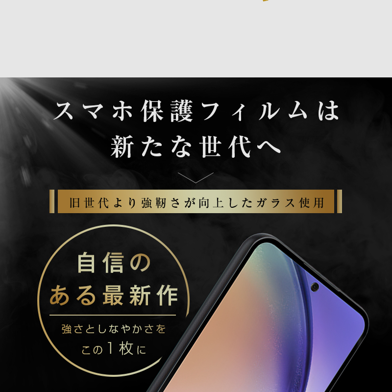 明誠 【2枚セット】Galaxy A54 5G SC-53D/SCG21 強化ガラスフィルム 3D