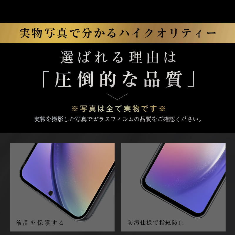 明誠 【2枚セット】Galaxy A54 5G SC-53D/SCG21 強化ガラスフィルム 3D