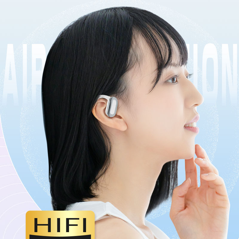 空気伝導 完全ワイヤレスイヤホン Bluetooth5.3 耳を塞がない 非骨伝導式 耳かけ式 安定装着 スポーツ向け 生活防水 HiFi 高音質 ENCノイズリダクション｜meiseishop｜09