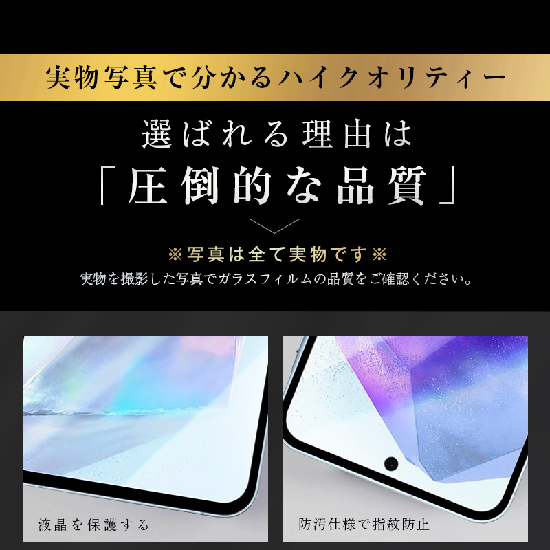 明誠 【2枚セット】Galaxy A55 5G 強化ガラスフィルム SC-53E docomo