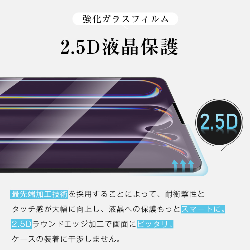 13インチiPad Pro（M4） ブルーライトカット 強化ガラスフィルム 液晶保護ガラスフィルム Apple タブレット用 クリア 0.3mm 超薄型 表面硬度9H 指紋防止｜meiseishop｜07