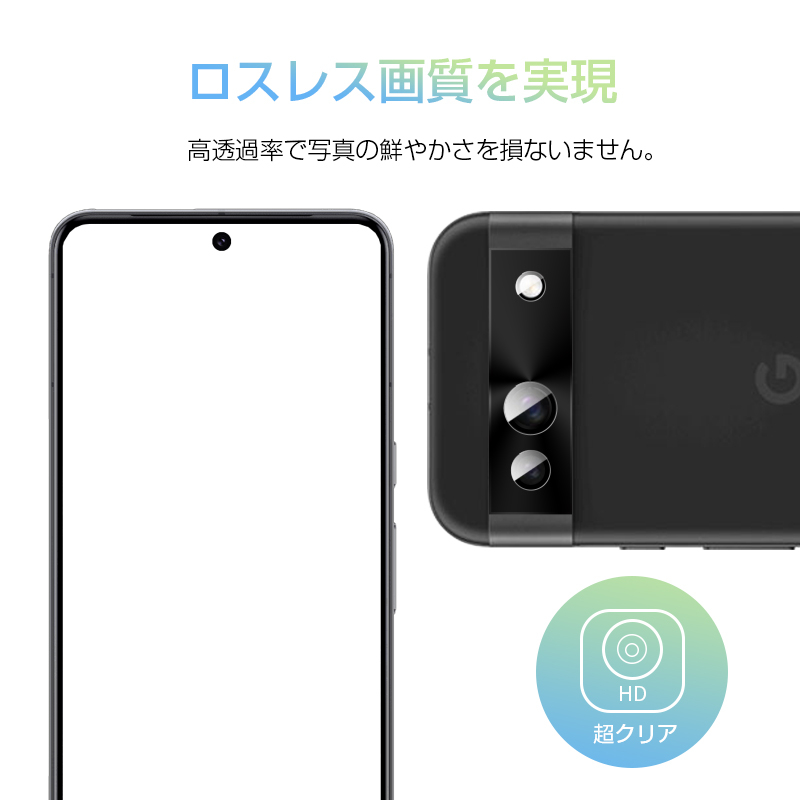 Google Pixel 8a レンズ保護フィルム 強化ガラスフィルム au カメラ保護フィルム 硬度9H 耐衝撃 docomo レンズガード 高透過率 softbank 超薄型 気泡レス｜meiseishop｜16