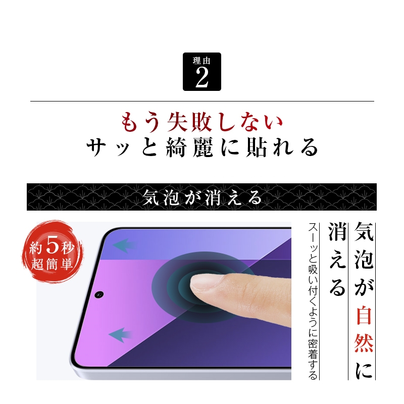 明誠 【2枚セット】Redmi Note 13 Pro 5G XIG05 強化ガラスフィルム
