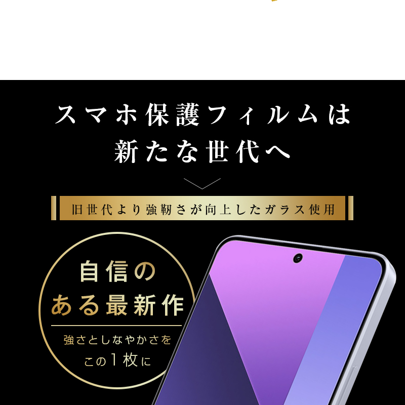 明誠 【2枚セット】Redmi Note 13 Pro 5G XIG05 強化ガラスフィルム