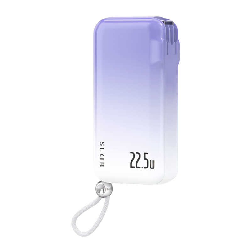 モバイルバッテリー 10000mAh 37Wh 大容量 防災電源 3in1 コンセント一体型 4台同時充電 折畳プラグ iPhone15充電 Type-C出力 パワーバンク ２本ケーブル内蔵 | 明誠 | 03