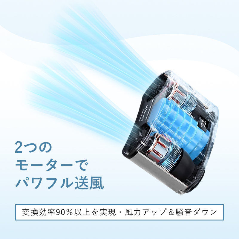 腰掛け扇風機 ベルトファン 多機能 10段階風量調節 首掛け 2025年新モデル モバイルバッテリー 24000mAh 連続稼働 小型軽量 熱中症対策 ストラップ付き 急速充電 | 明誠 | 11