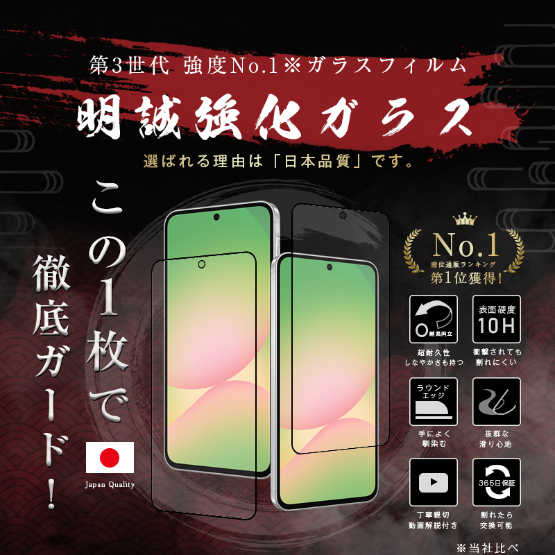 明誠 【2枚セット】Galaxy A56 5G / Galaxy A36 5G SC-54F docomo 強化
